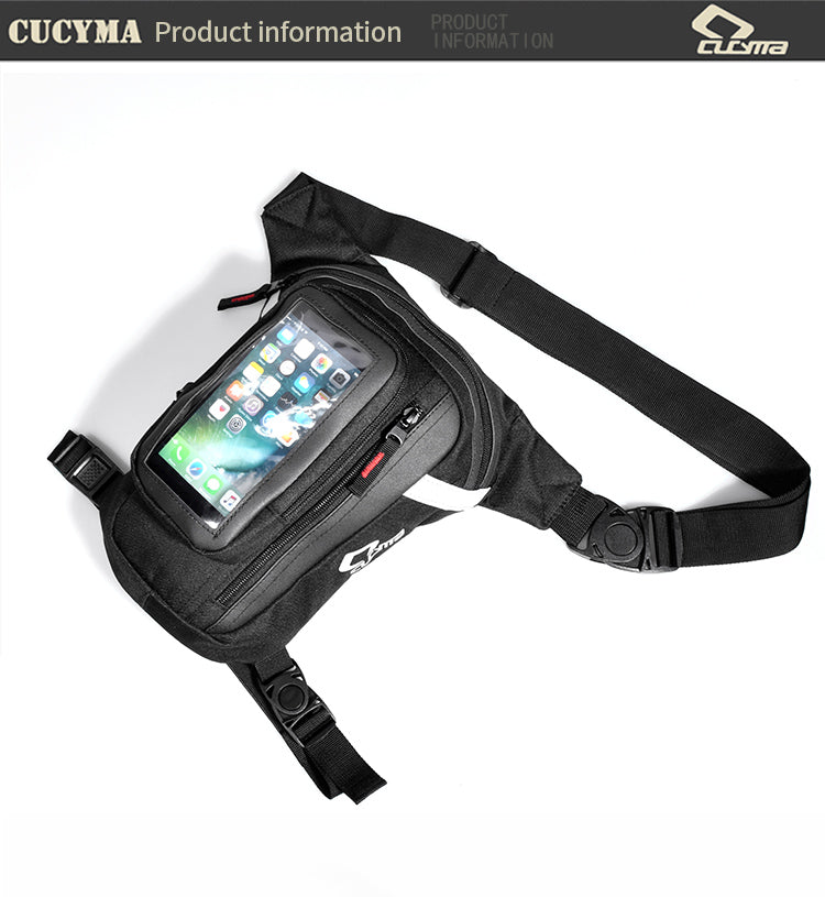 Motorcycle Thigh Bag with Touchscreen Phone Pocket CB-1609