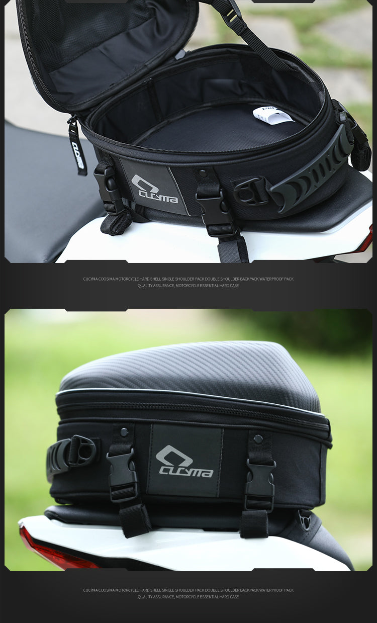 Cucyma Premium Hard-shell Motorcycle Tail Bag CB-1902