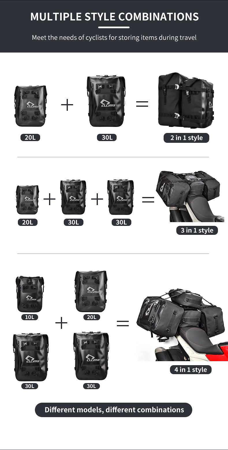 Cucyma Waterproof Motorcycle Saddle Bag CB-880122