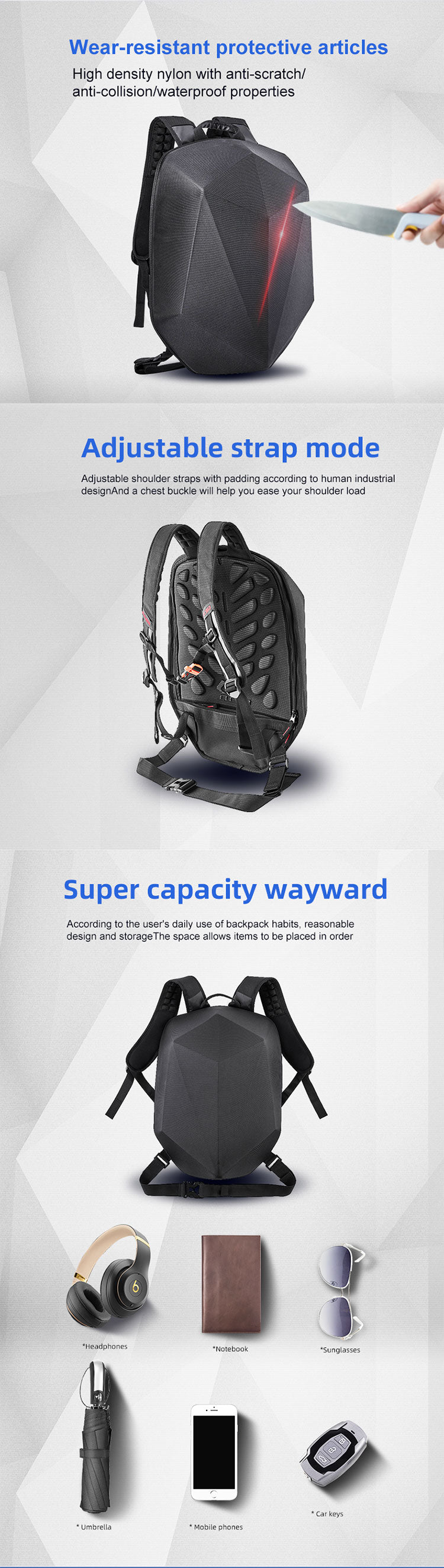 Stylish Motorcycle Backpack CB-1907 | Cucyma