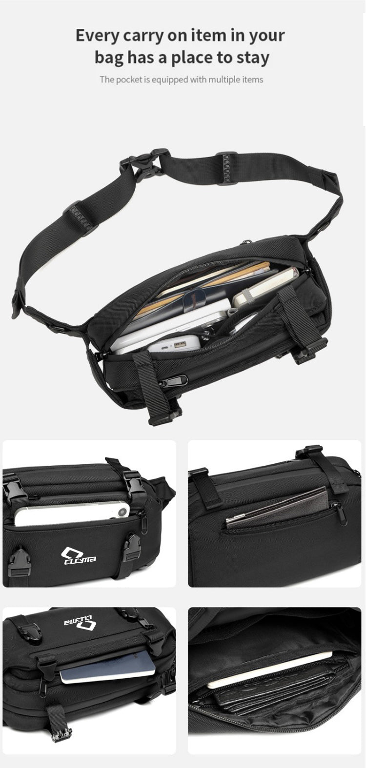 Cucyma Fanny Pack: Hands-Free Convenience for Your Daily Essentials CB-Z2206