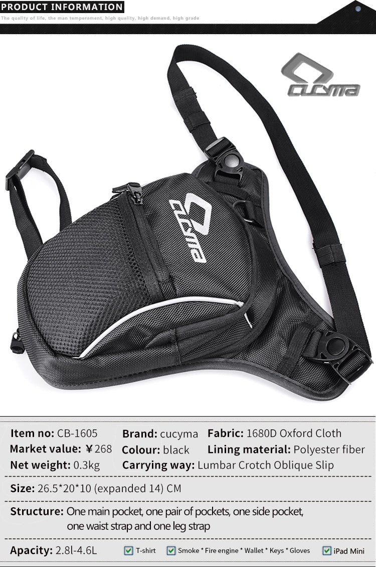 Cucyma Motorbike Leg Bag CB-1605