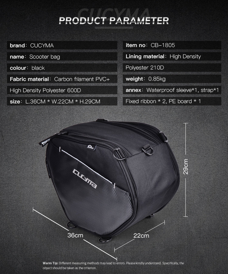 Cucyma Motorcycle Scooter Bag CB-1805